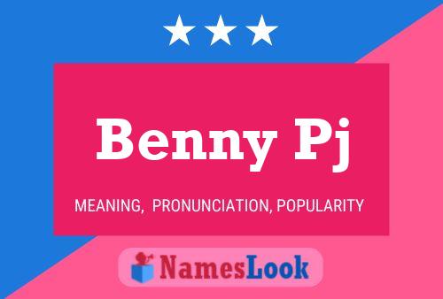 ملصق اسم Benny Pj