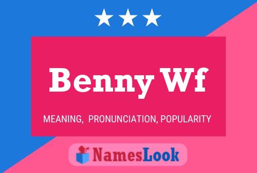 ملصق اسم Benny Wf