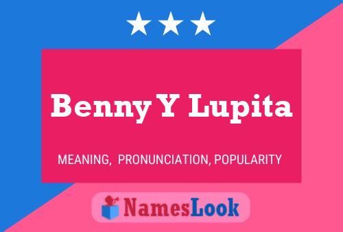 ملصق اسم Benny Y Lupita