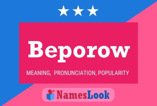 ملصق اسم Beporow