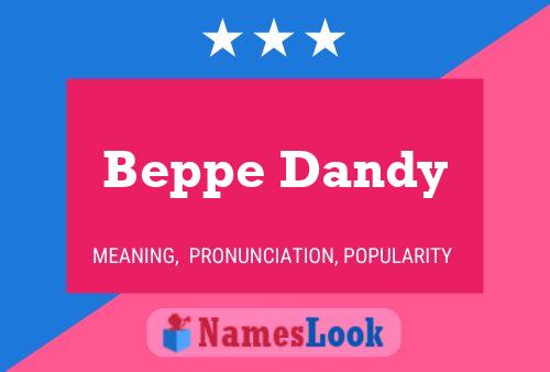 ملصق اسم Beppe Dandy