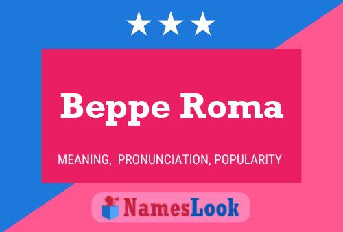 ملصق اسم Beppe Roma