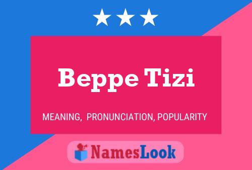 ملصق اسم Beppe Tizi