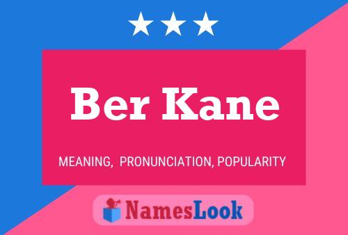 ملصق اسم Ber Kane