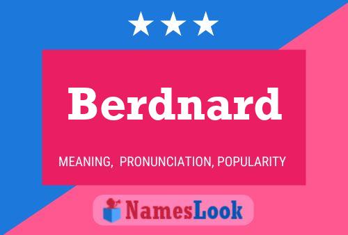 ملصق اسم Berdnard