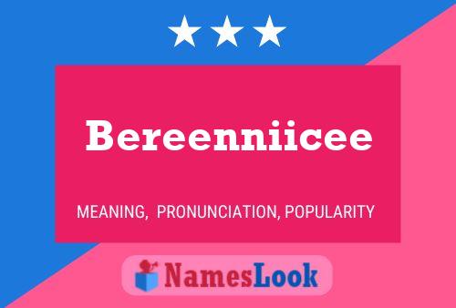 ملصق اسم Bereenniicee