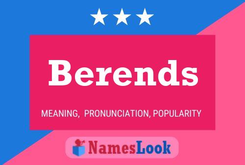 ملصق اسم Berends