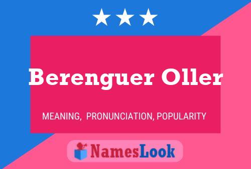 ملصق اسم Berenguer Oller