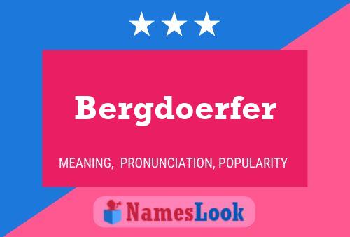 ملصق اسم Bergdoerfer