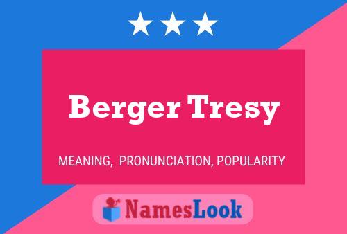 ملصق اسم Berger Tresy