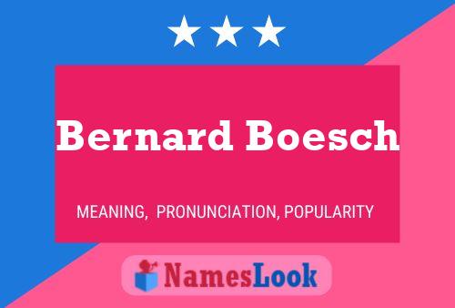 ملصق اسم Bernard Boesch