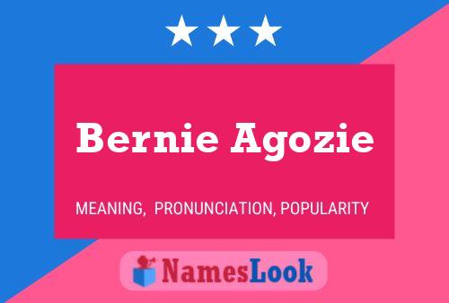 ملصق اسم Bernie Agozie