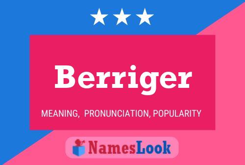 ملصق اسم Berriger