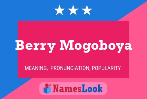 ملصق اسم Berry Mogoboya