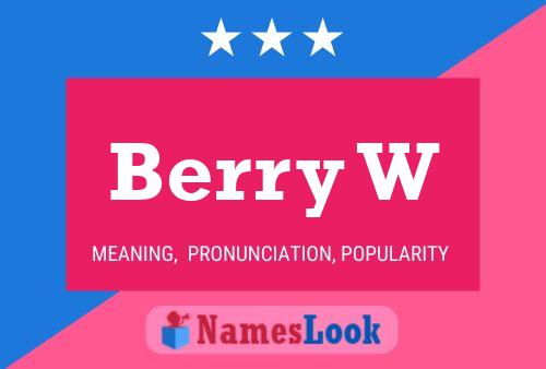 ملصق اسم Berry W