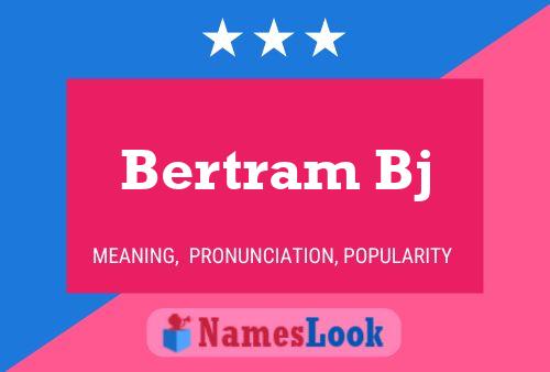 ملصق اسم Bertram Bj