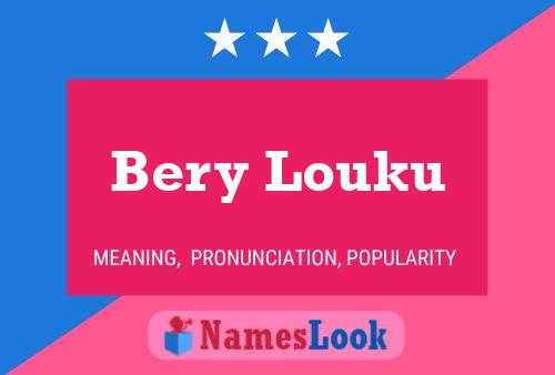 ملصق اسم Bery Louku