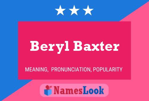 ملصق اسم Beryl Baxter