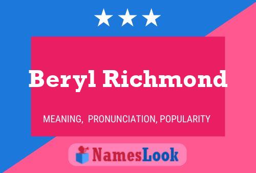 ملصق اسم Beryl Richmond