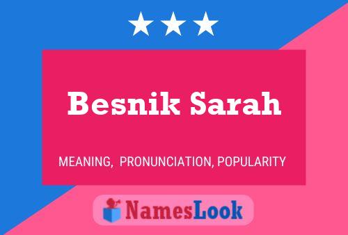 ملصق اسم Besnik Sarah