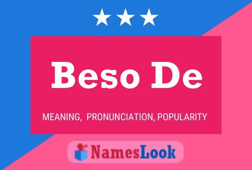 ملصق اسم Beso De