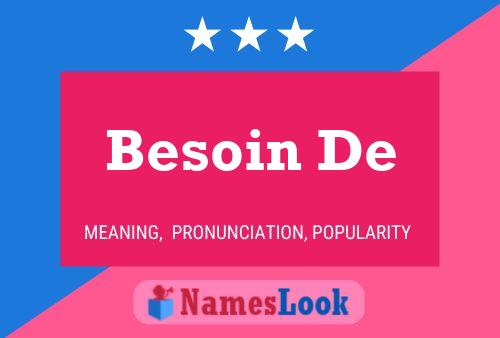 ملصق اسم Besoin De