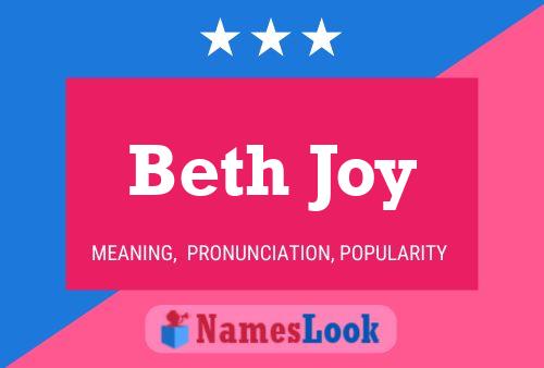 ملصق اسم Beth Joy