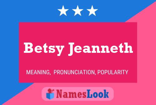 ملصق اسم Betsy Jeanneth