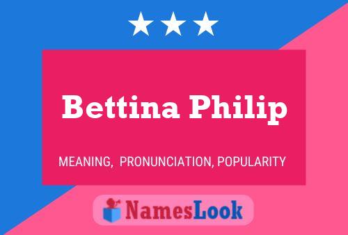 ملصق اسم Bettina Philip