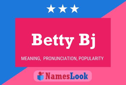 ملصق اسم Betty Bj