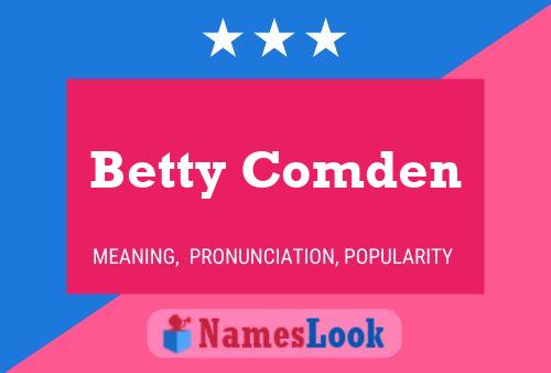 ملصق اسم Betty Comden