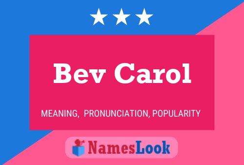 ملصق اسم Bev Carol