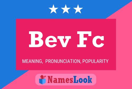 ملصق اسم Bev Fc