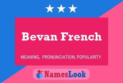 ملصق اسم Bevan French