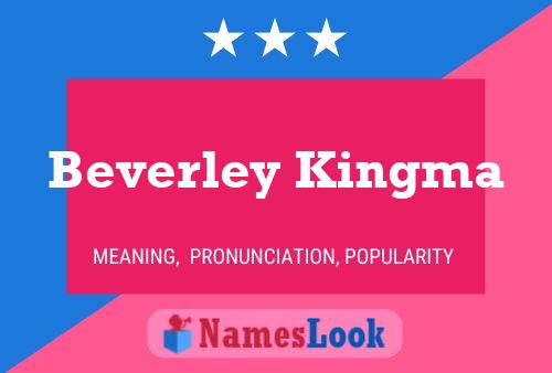 ملصق اسم Beverley Kingma