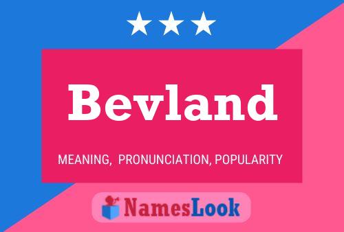 ملصق اسم Bevland