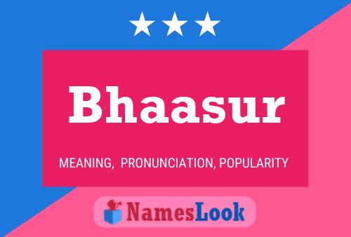 ملصق اسم Bhaasur