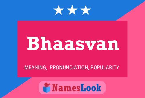 ملصق اسم Bhaasvan