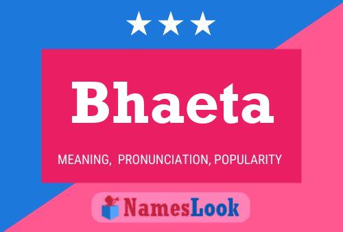 ملصق اسم Bhaeta