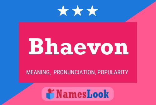 ملصق اسم Bhaevon