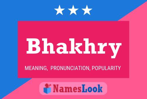 ملصق اسم Bhakhry