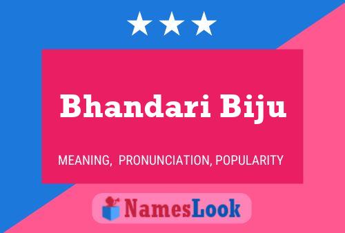 ملصق اسم Bhandari Biju