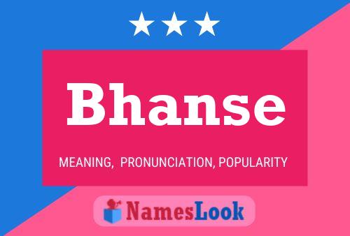 ملصق اسم Bhanse