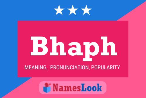 ملصق اسم Bhaph