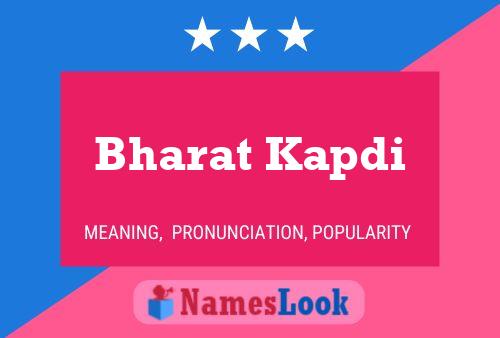 ملصق اسم Bharat Kapdi