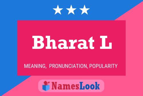 ملصق اسم Bharat L