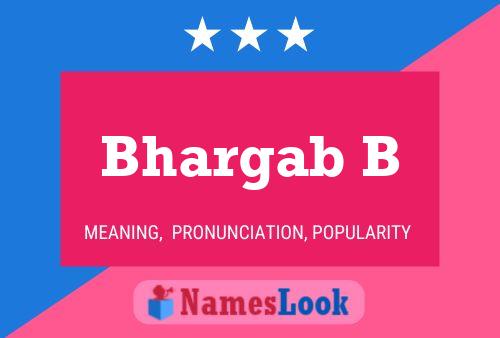 ملصق اسم Bhargab B