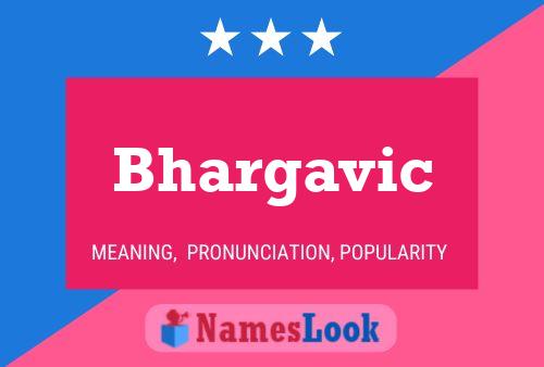 ملصق اسم Bhargavic