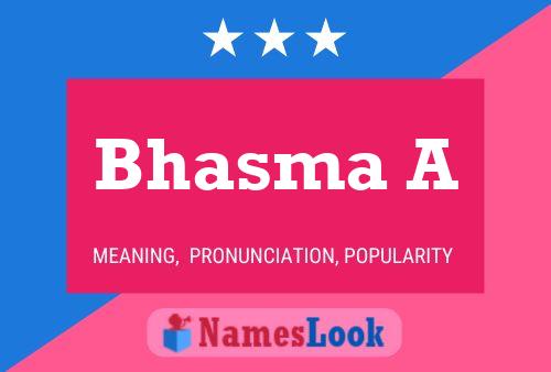 ملصق اسم Bhasma A