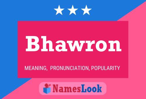 ملصق اسم Bhawron